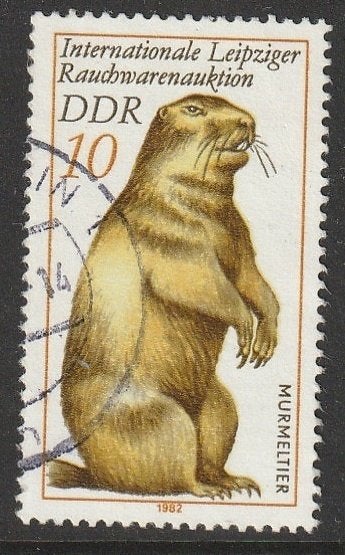 DDR 1982 2677 Marmot, Gest, Ophalen of Verzenden, DDR, Gestempeld