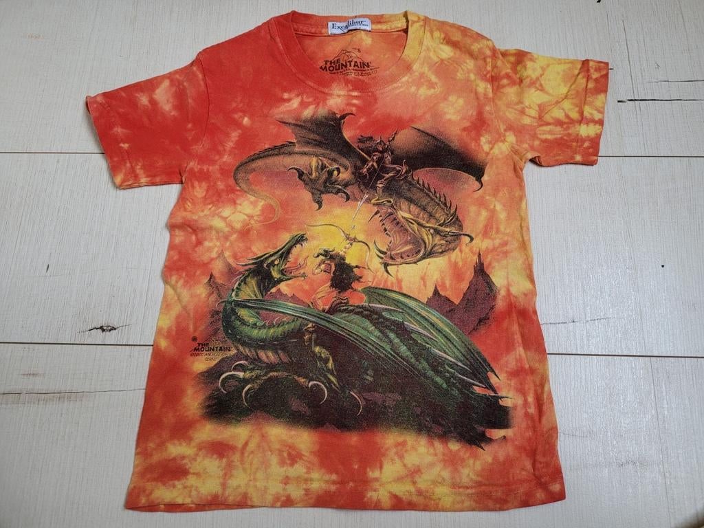 Gaaf t-shirt met draken  mt 116/122 (Excalibur), Ophalen, Excalibur, Zo goed als nieuw, Shirt of Longsleeve