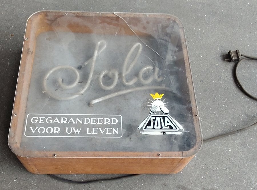 neon reclame, Ophalen of Verzenden, Gebruikt, Lichtbak of (neon) lamp