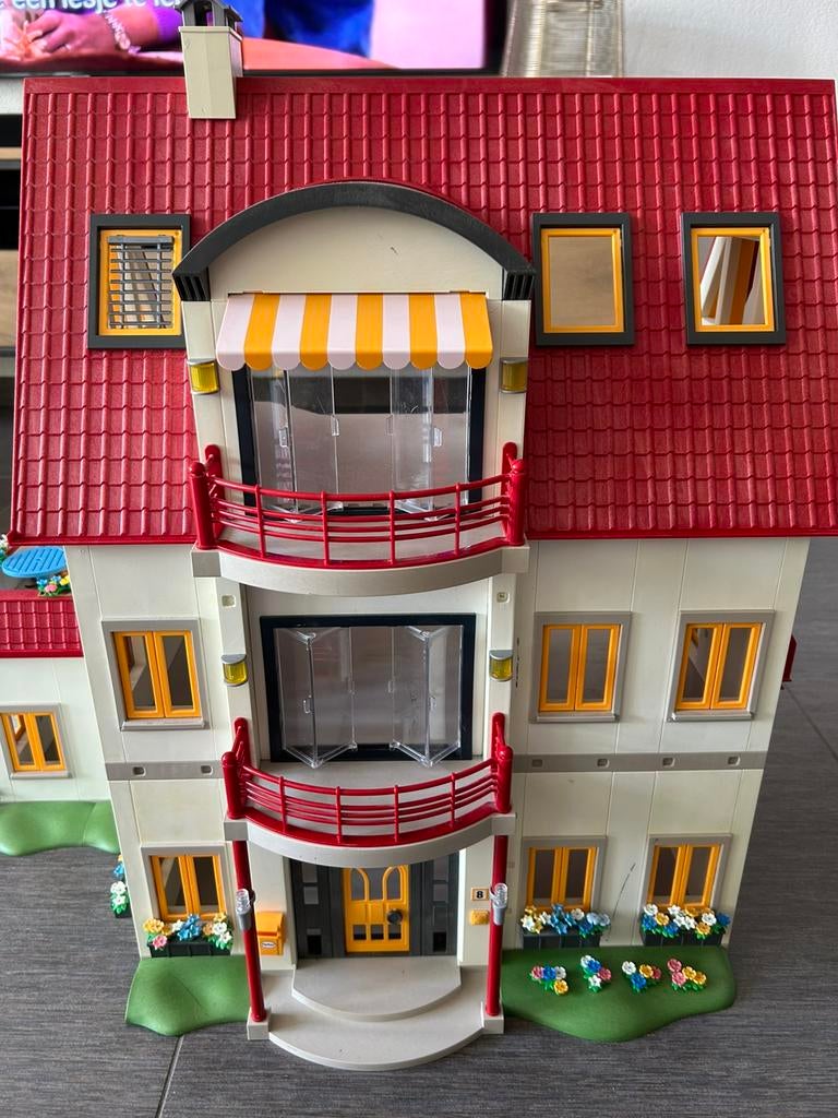 Playmobil Moderne Villa 4279/7387/7388 inclusief inrichting, Kinderen en Baby's, Speelgoed | Playmobil, Ophalen of Verzenden, Gebruikt