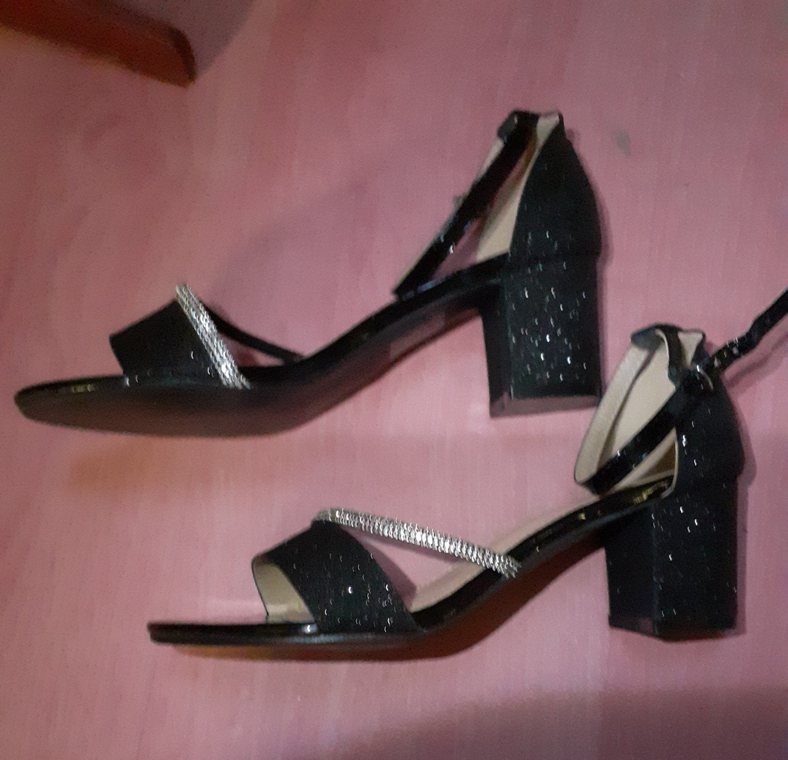 glitter pumps maat 39, Ophalen, Zo goed als nieuw, Zwart