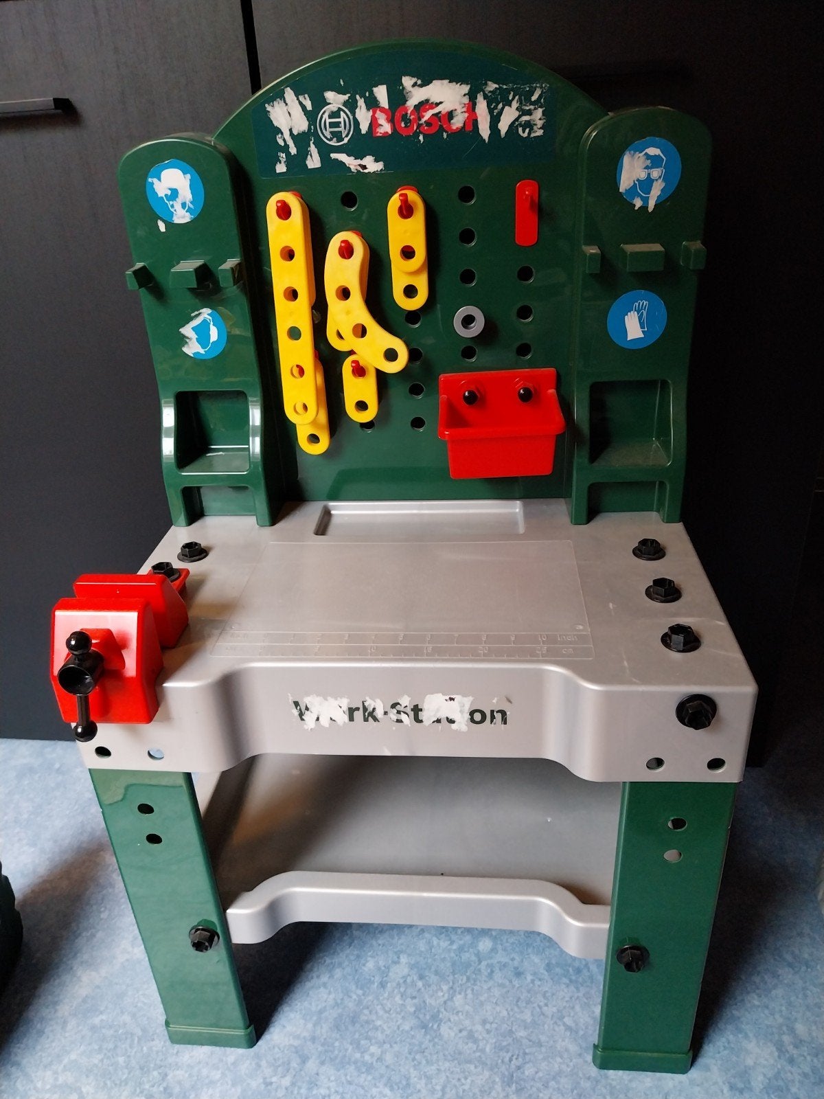 Grote set Bosch Mini speelgoedgereedschap met werkbank, Ophalen