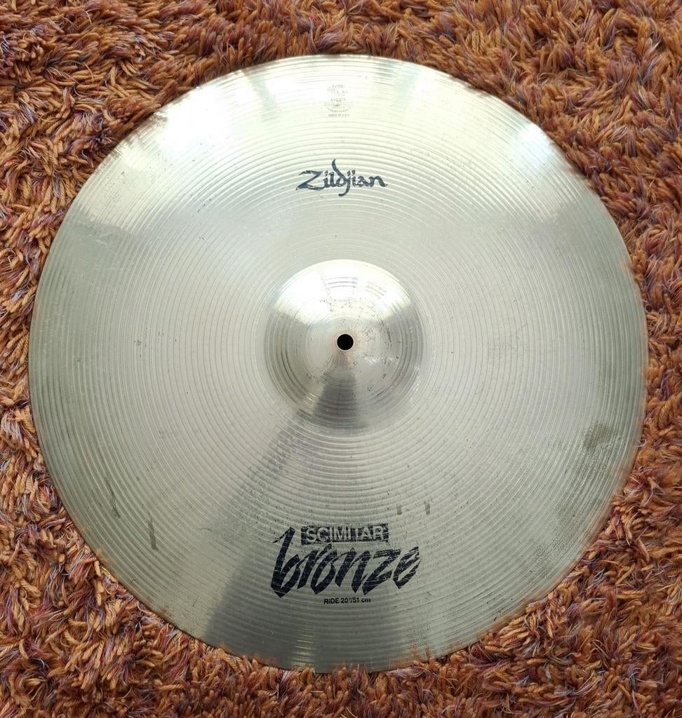 Zildjian Scimitar Bronze 20" ride bekken / cymbal, Muziek en Instrumenten, Gebruikt, ., Drums of Percussie, Ophalen of Verzenden