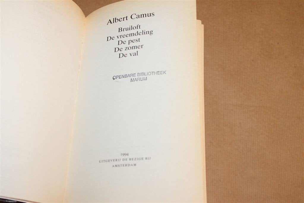Camus — Verzameld Literair Werk in 1 Band, 1994, Ophalen of Verzenden, Gelezen