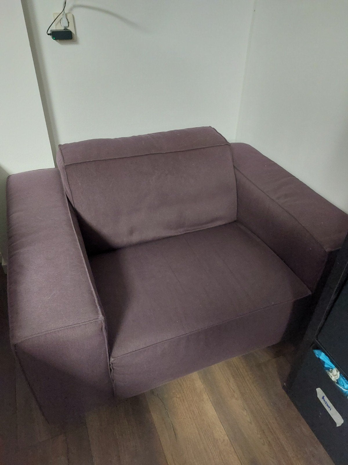 Paarse Loveseat - Gebruikt maar in goede staat, Ophalen, Gebruikt, Onbekend, Tweepersoons
