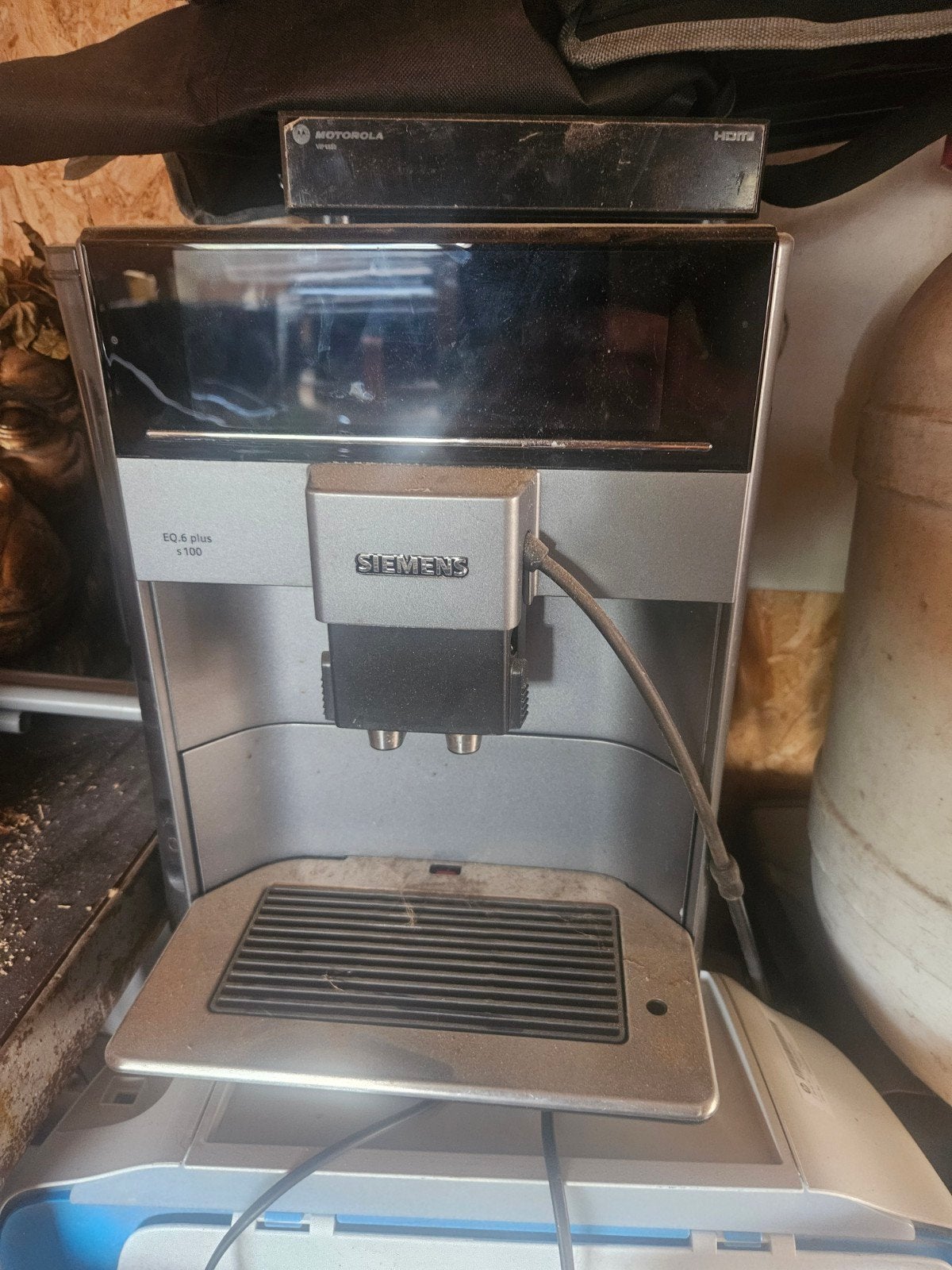 Siemens EQ.6 plus s100 Koffiemachine, Gebruikt, Koffiemachine, 4 tot 10 kopjes, Afneembaar waterreservoir