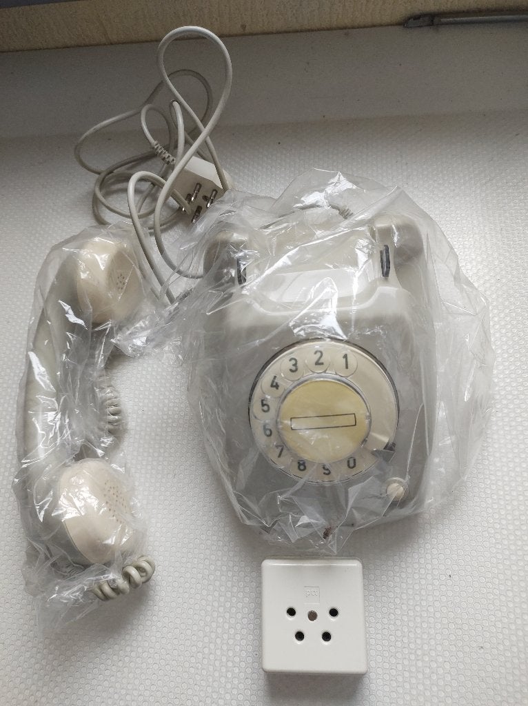 Vintage telf. PTT 1987 T65 Grijs met kiesschijf incl wcd., Ophalen of Verzenden, Overige typen