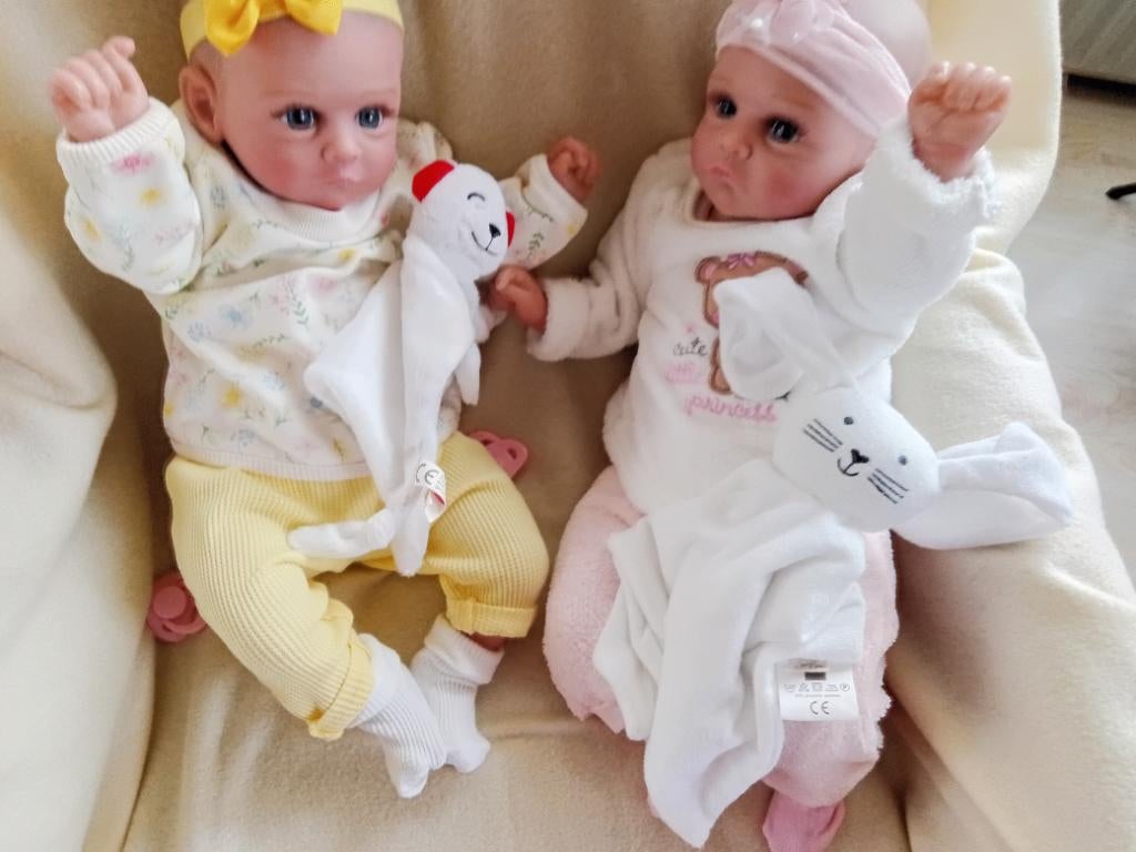 Reborn joleen en joleentje, Ophalen of Verzenden, Zo goed als nieuw, Pop, Levensecht of Reborn