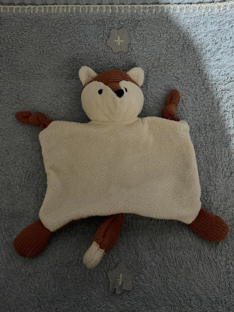 Nieuw Vos Knuffeldoekje - Zacht en Schattig, Ophalen of Verzenden, Nieuw, Overige typen