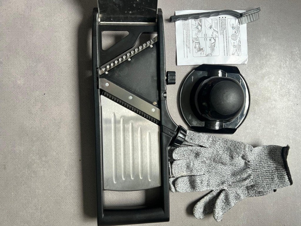Qwality Mandoline Slicer – Compleet set, Overige typen, Ophalen of Verzenden, Zo goed als nieuw, Zwart