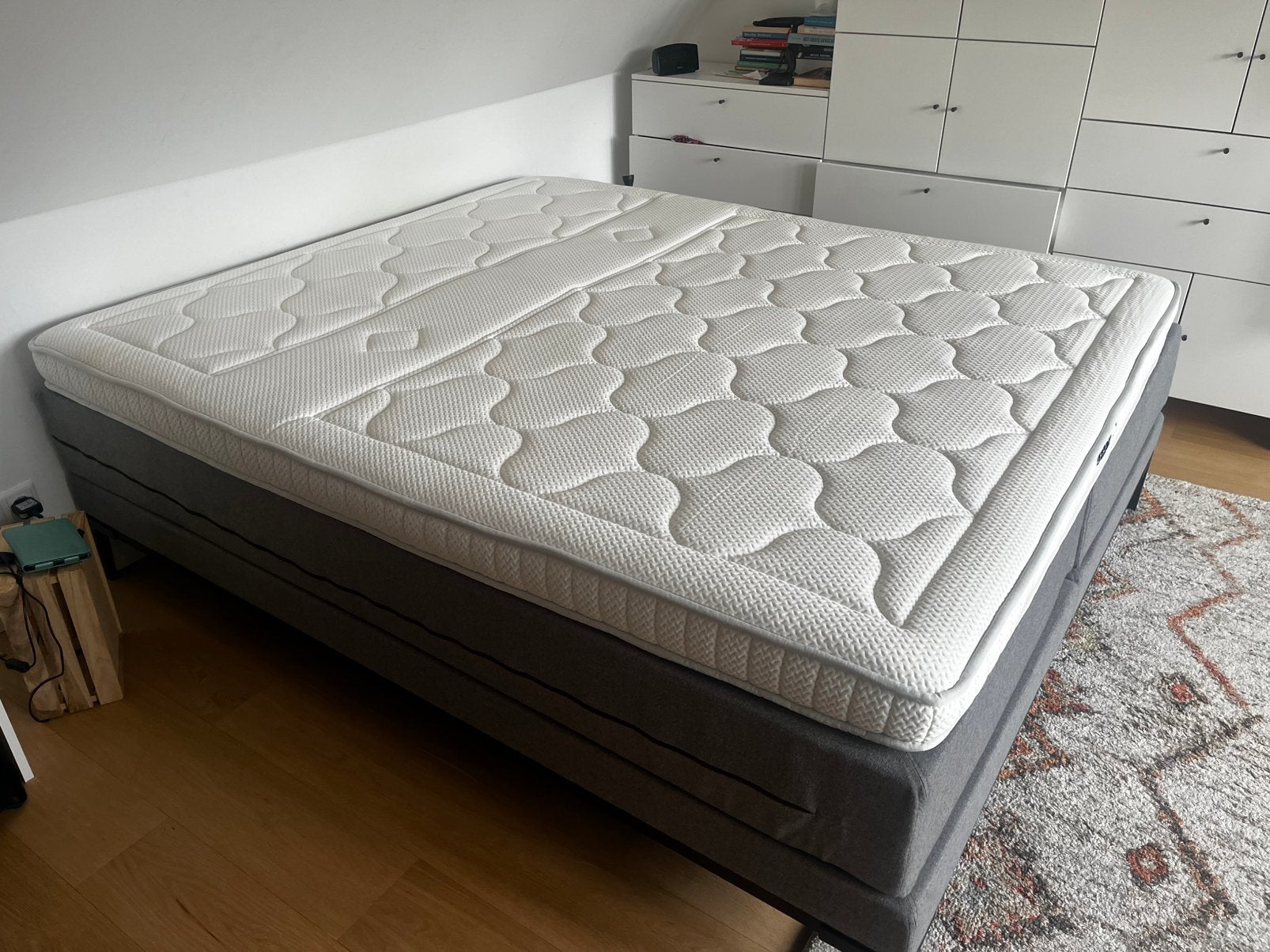 2 Swiss Sense matrassen en topper, Ophalen, 90 cm, 210 cm, Tweepersoons