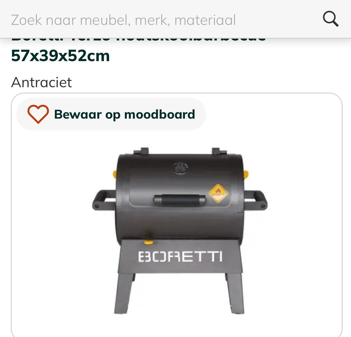 Boretti BBQ terzo nieuw in doos, Ophalen, Nieuw