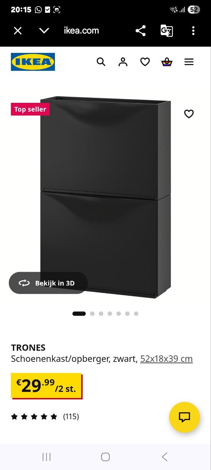 ikea trones schoenen kastjes, Huis en Inrichting, Ophalen, Zo goed als nieuw, Ikea
