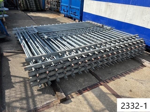 2332. Hekwerk / Gegalvaniseerd, Ophalen, Gebruikt, IJzer, Tuinhek