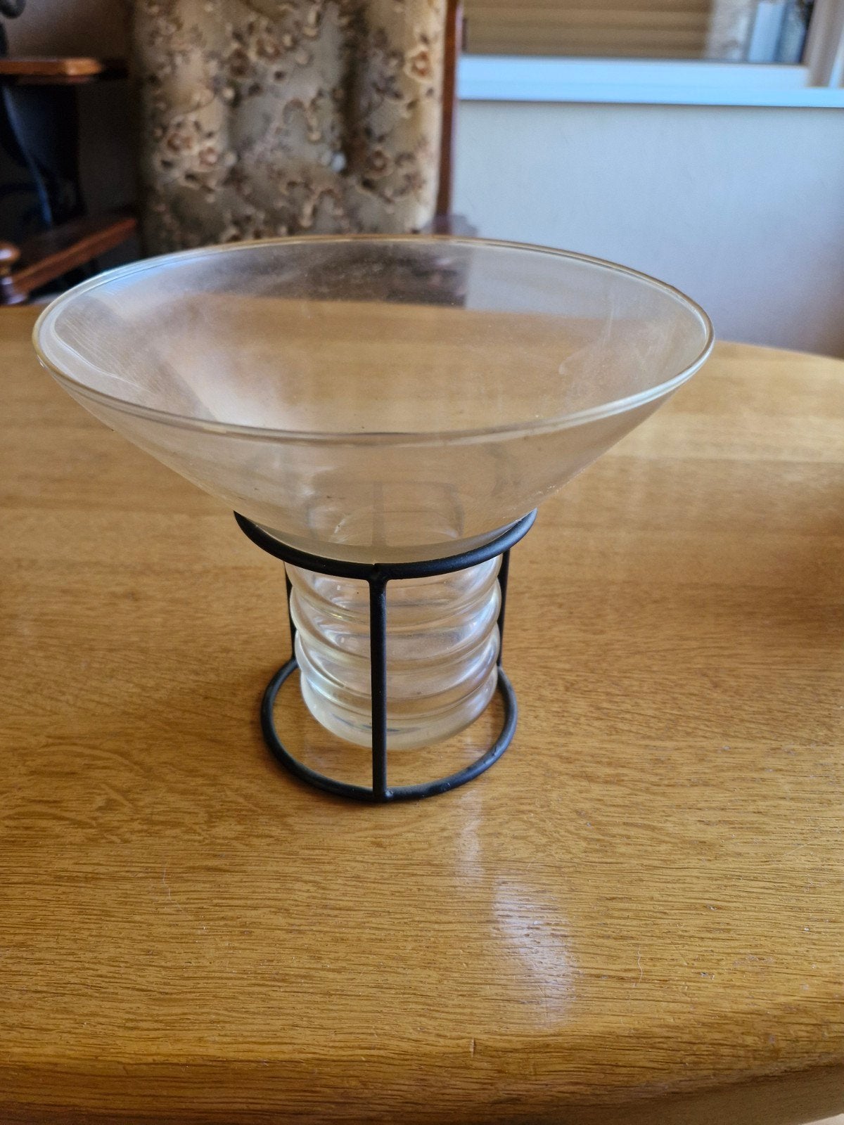 Vaas in houder, Ophalen, Zo goed als nieuw, Glas