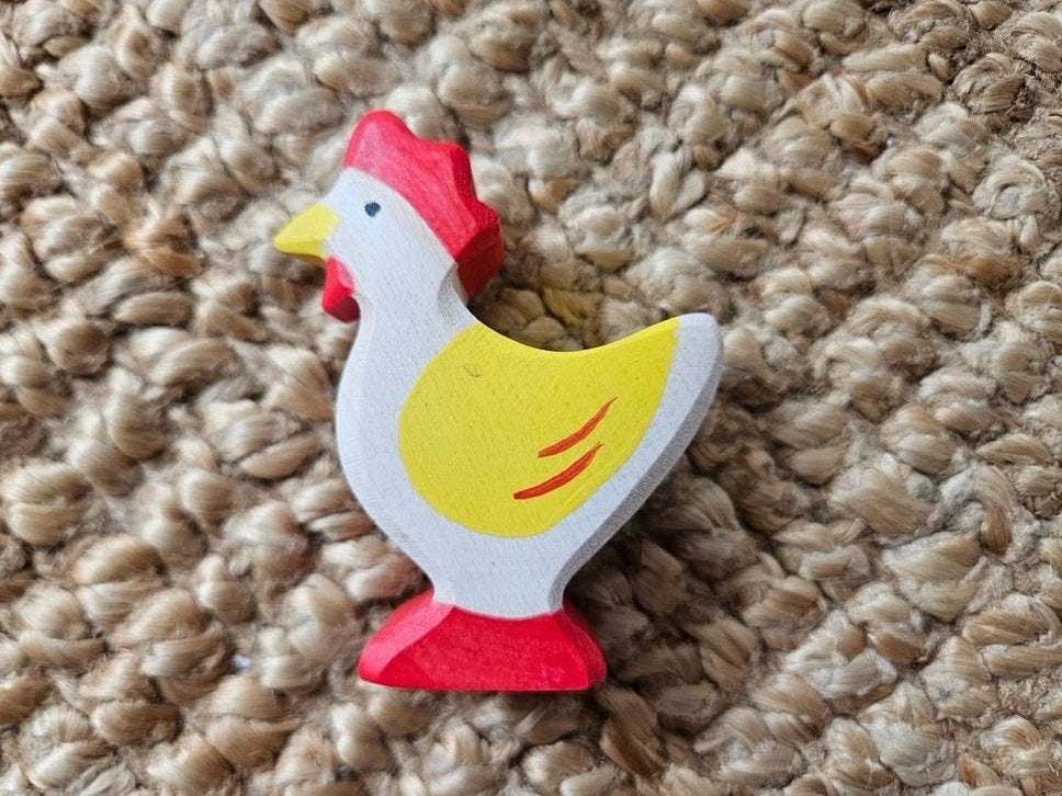 Holztiger kip houten speelfiguur, Ophalen of Verzenden, Zo goed als nieuw, Overige typen
