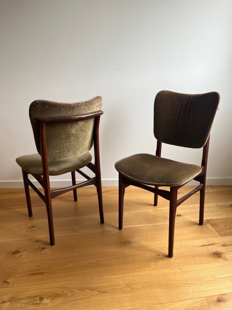Vintage stoelen groen, 2x, Huis en Inrichting, Stoelen, Ophalen, Gebruikt, Twee, Overige kleuren