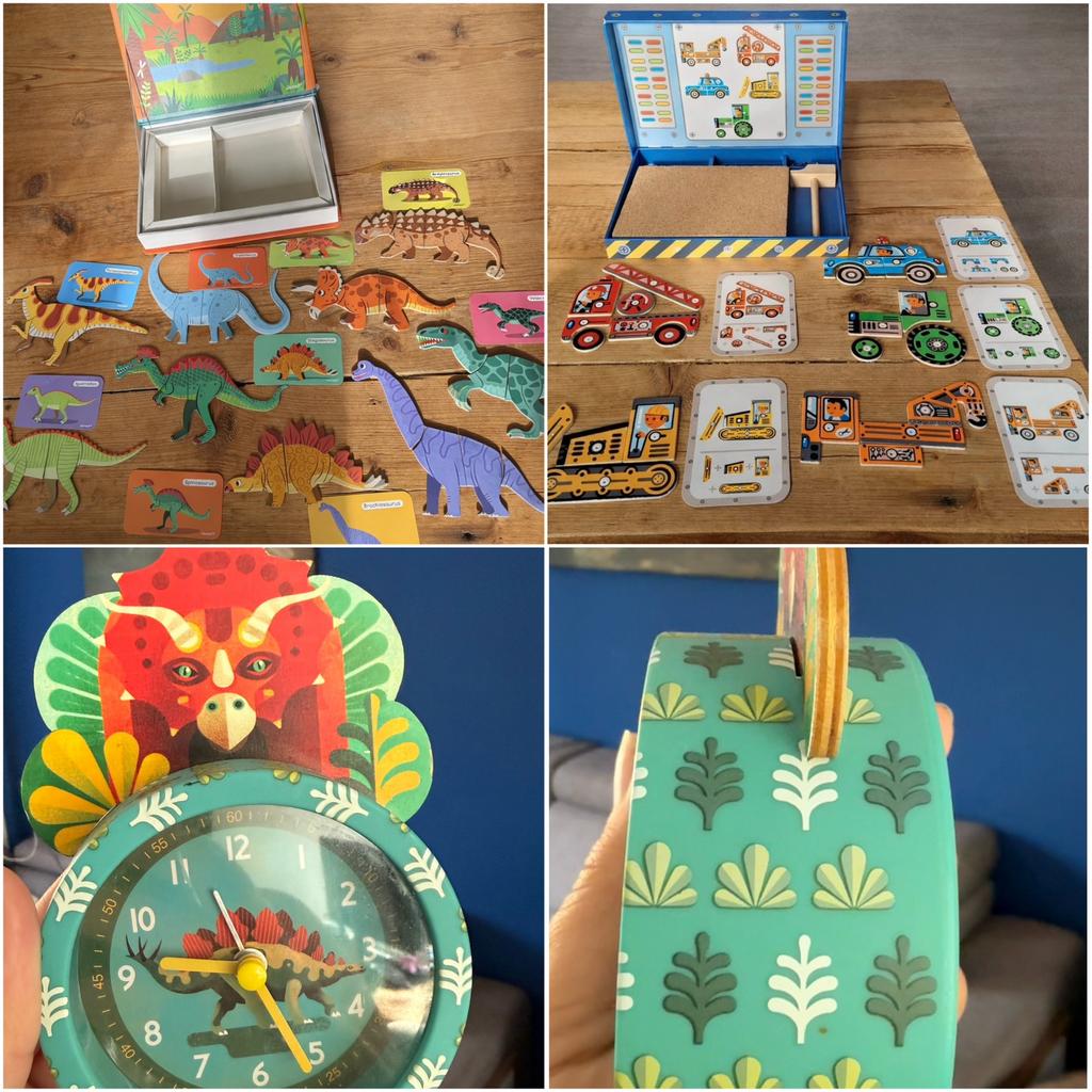 Janod en Djeco speelgoed / puzzels en wekker, Tickets en Kaartjes, Eén persoon