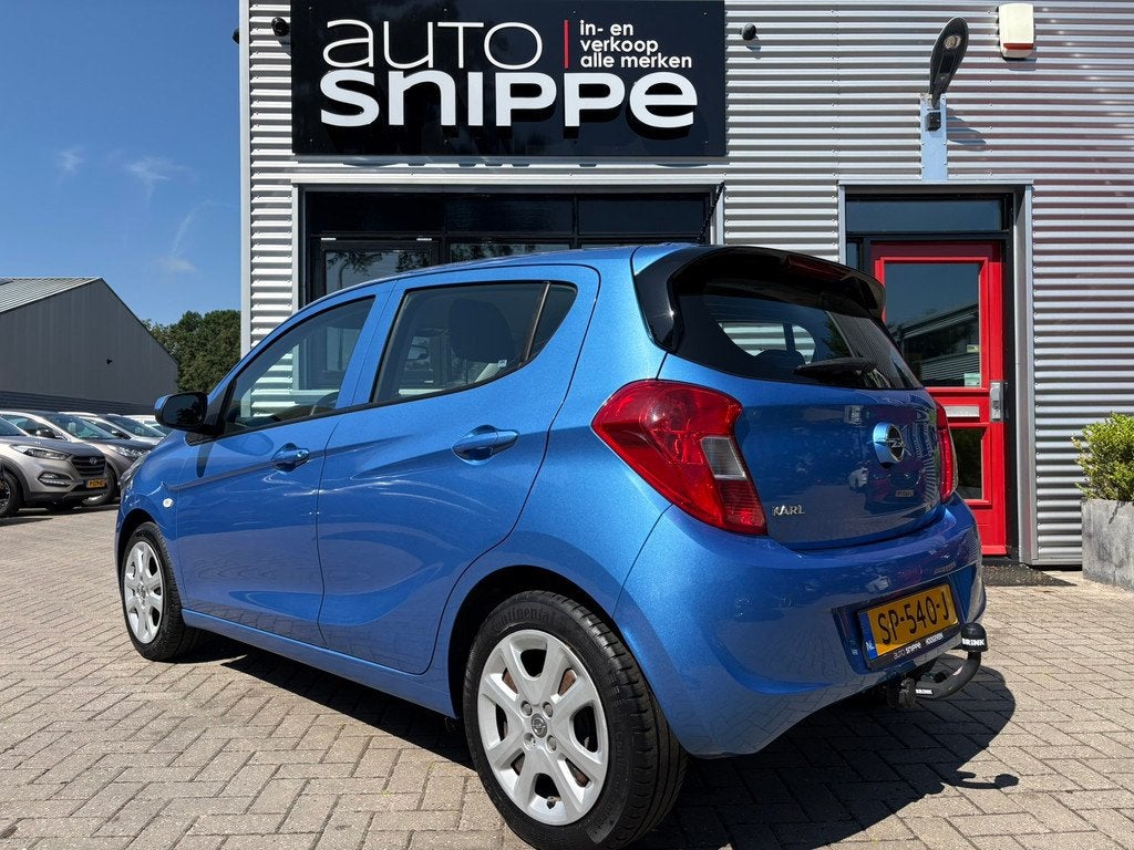 Opel KARL 1.0 ecoFLEX Edition -AUTOMAAT-TREKHAAK-AIRCO-CRUIS, 839 kg, Stof, Gebruikt, Blauw
