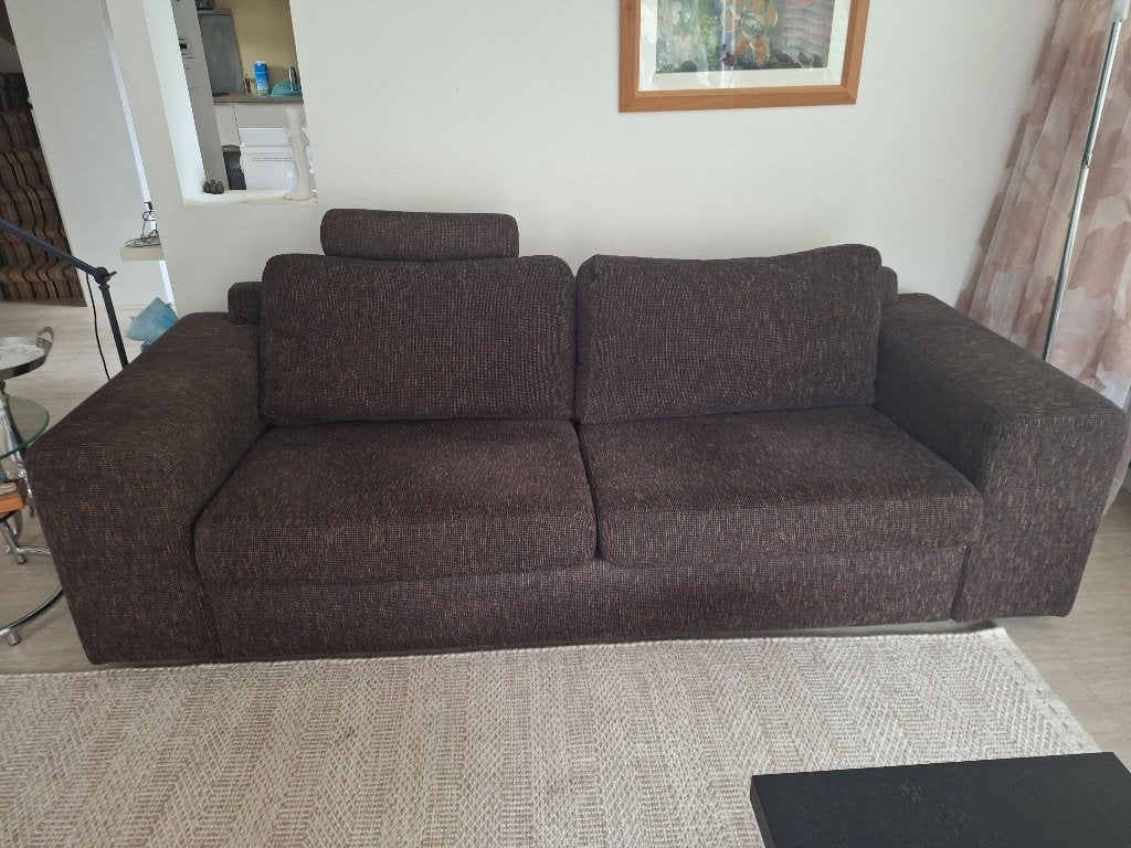 zitbank met hocker, Ophalen, Gebruikt, Tweepersoons, 75 tot 100 cm