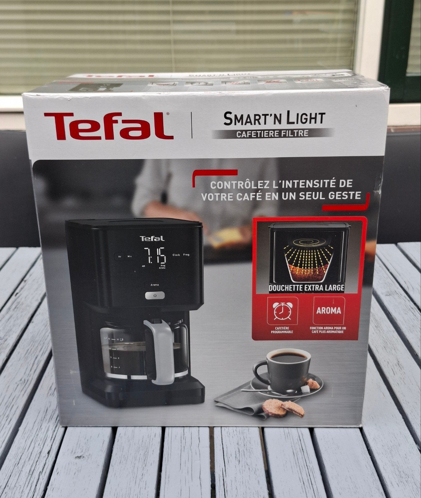 Tefal Smart’N Light koffiezetapparaat – nieuw in doos, Witgoed en Apparatuur, 10 kopjes of meer, Ophalen of Verzenden, Nieuw, Koffiemachine