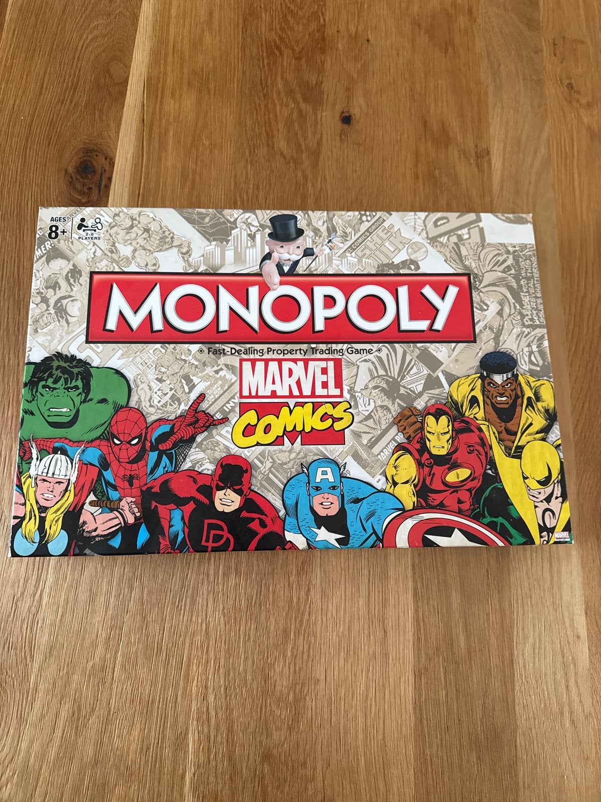 Monopoly Marvel Comics Editie Bordspel, Hobby en Vrije tijd, Drie of vier spelers, Ophalen of Verzenden, Zo goed als nieuw
