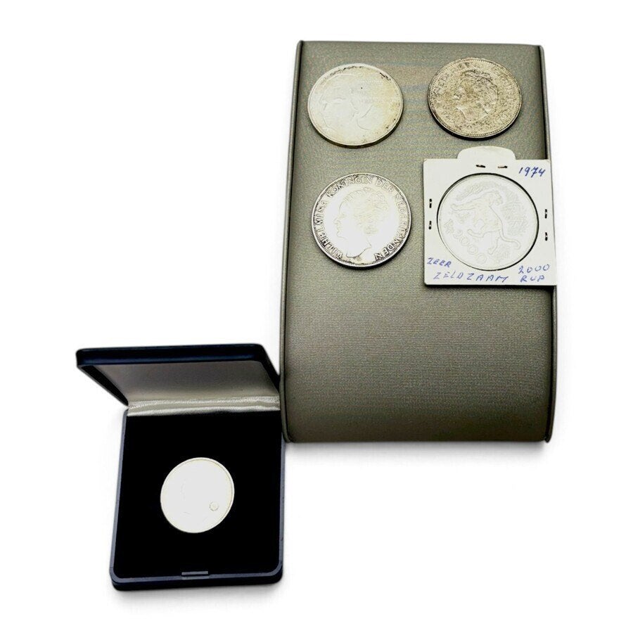 Lot Nederlands en Indonesisch muntgeld, Ophalen of Verzenden, Vóór koninkrijk, Losse munt, Zilver