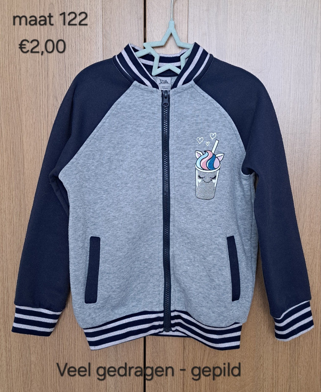 Meisjesvest maat 122/128, Kinderen en Baby's, Kinderkleding | Maat 122, Ophalen, Gebruikt, Meisje, Trui of Vest