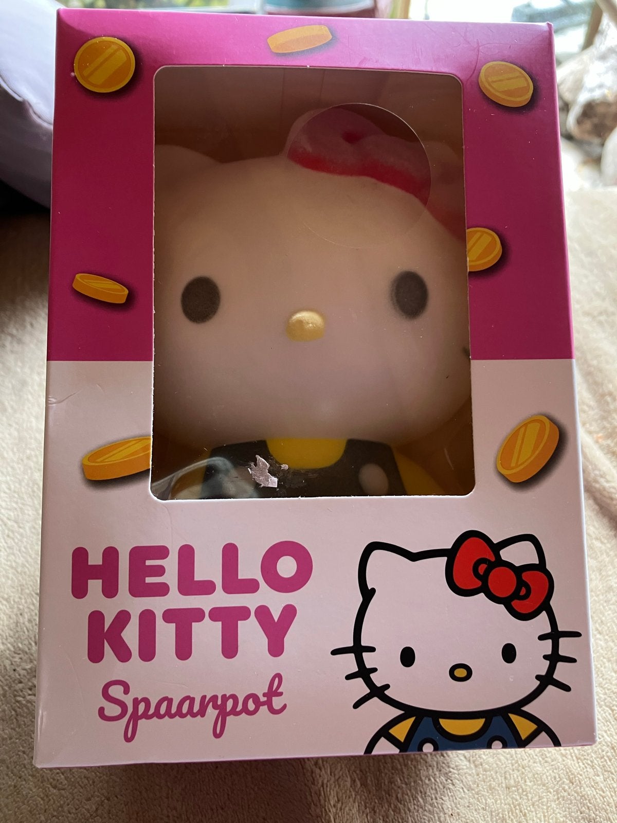 Hello Kitty Spaarpot - Nieuw in doos, Ophalen of Verzenden, Nieuw, Kunststof, Strip- of Tekenfilmfiguur
