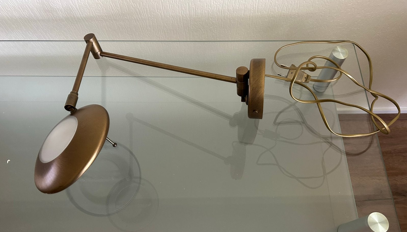 Gouden Wandlampje, Ophalen, Zo goed als nieuw, Metaal