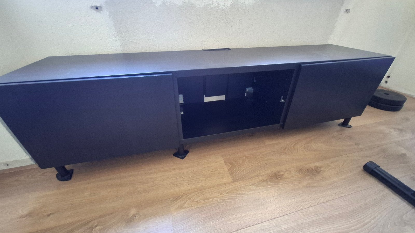 Lage ikea BESTA kast met 2 deurtjes (180 x 40 x 50cm hoog), Ophalen, 150 tot 200 cm, Zo goed als nieuw, Minder dan 100 cm