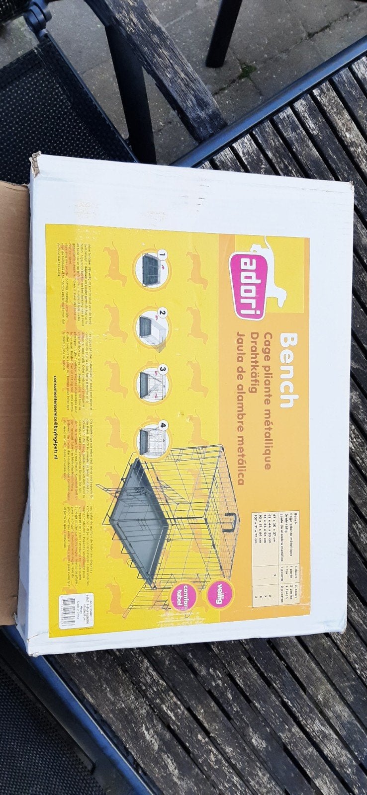 Bench 47x30x37cm nieuw, Ophalen, Nieuw