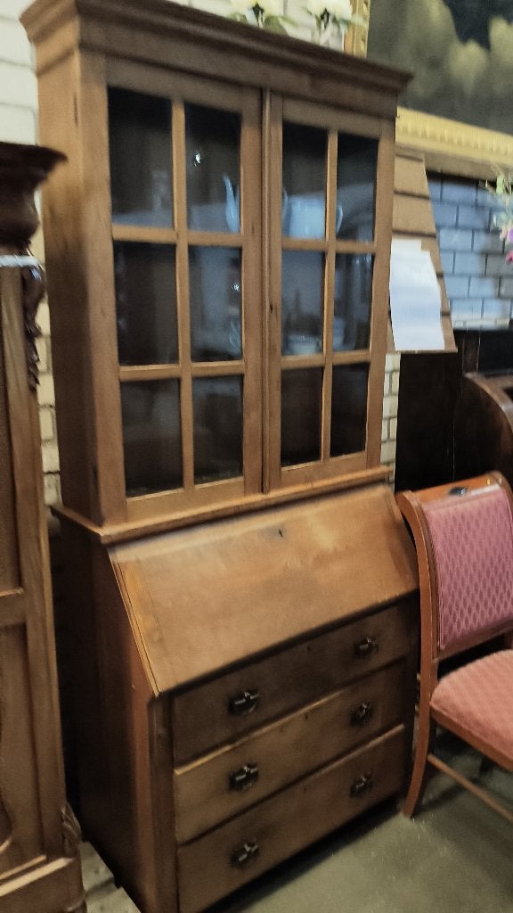 Antieke secretaire met vitrinekast, Ophalen, Gebruikt, Klassiek