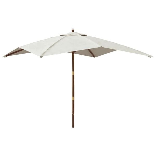 Parasol  houten paal 300 cm zandkleurig -nieuw in doos-, ., Nieuw, Waterdicht, .