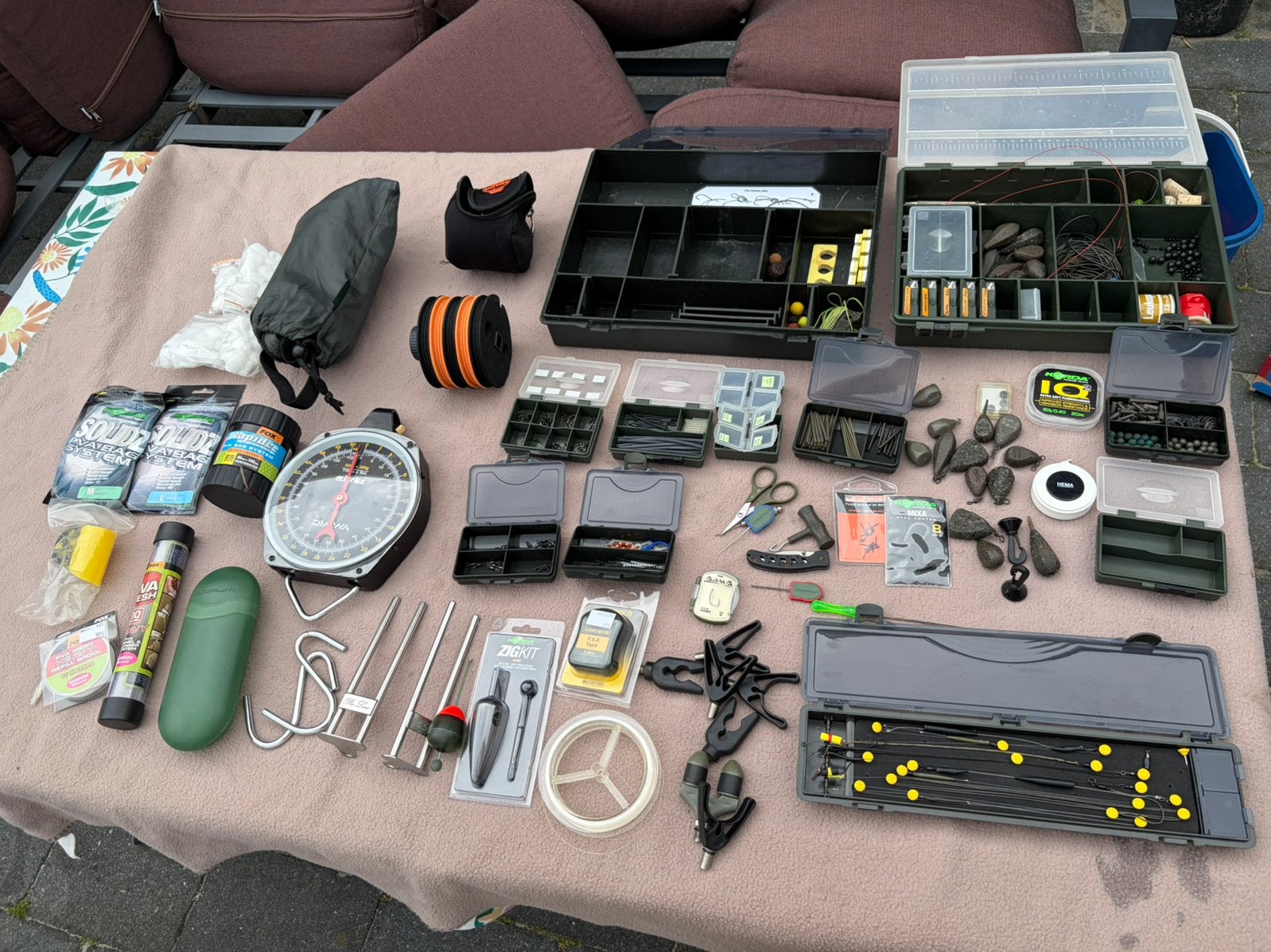 2 x gevulde tacklebox fox korda pb enz enz, Watersport en Boten, Hengelsport | Karpervissen, Ophalen of Verzenden, Gebruikt, Overige typen