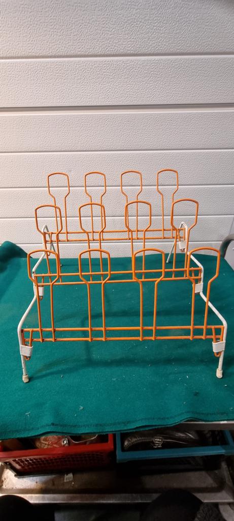 -	Schoenenrek retro draadmetaal oranje, Ophalen of Verzenden