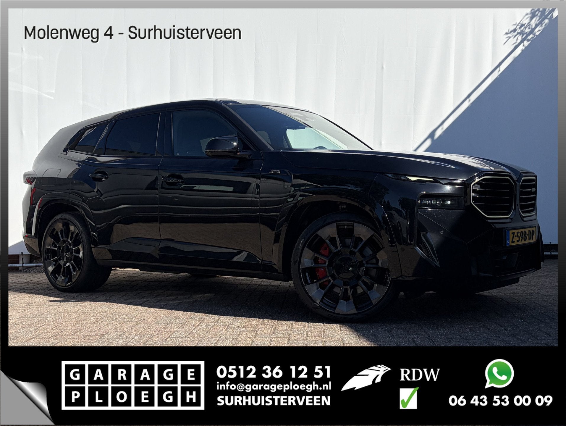 BMW XM PHEV 30 kWh Driving Assistant Professional B&W HUD Ma, Auto's, Gebruikt, 4395 cc, Zwart, Bedrijf