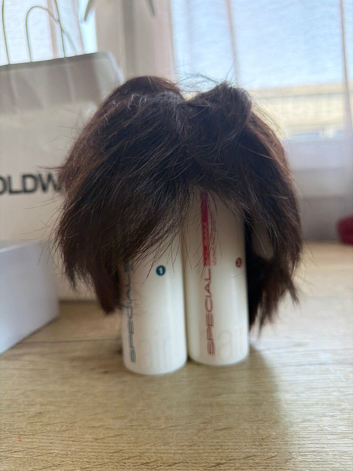 NIEUWE! pruik met shampoo en conditioner, Verzenden, Nieuw, Pruik of Haarverlenging