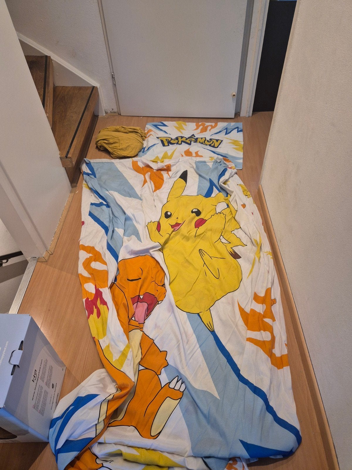 Pokémon Dekbedovertrek Pikachu Charmander Eenpersoons, Gebruikt, Overige merken, Meerkleurig, Ophalen of Verzenden
