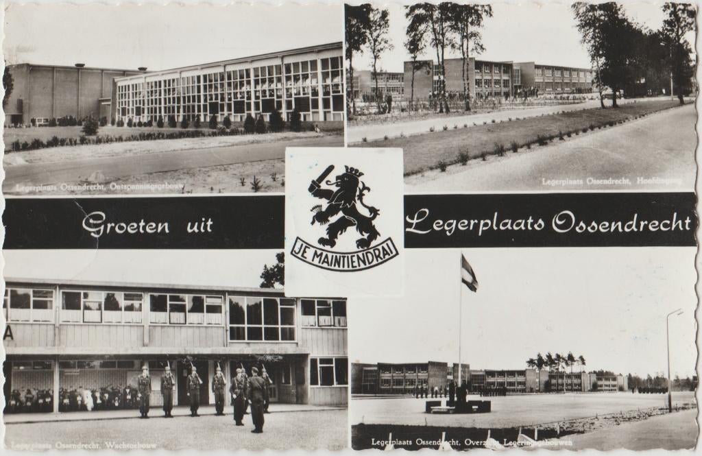 1963 ? ossendrecht legerplaats leger o.a. wacht gebouwen, Ophalen of Verzenden, 1960 tot 1980, Gelopen, Gebouw