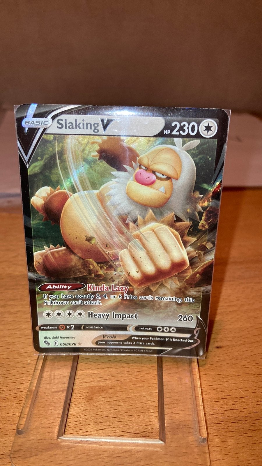 Pokemon Slaking V 68/78 Pokemon Go 3,00 euro, Ophalen of Verzenden, Zo goed als nieuw
