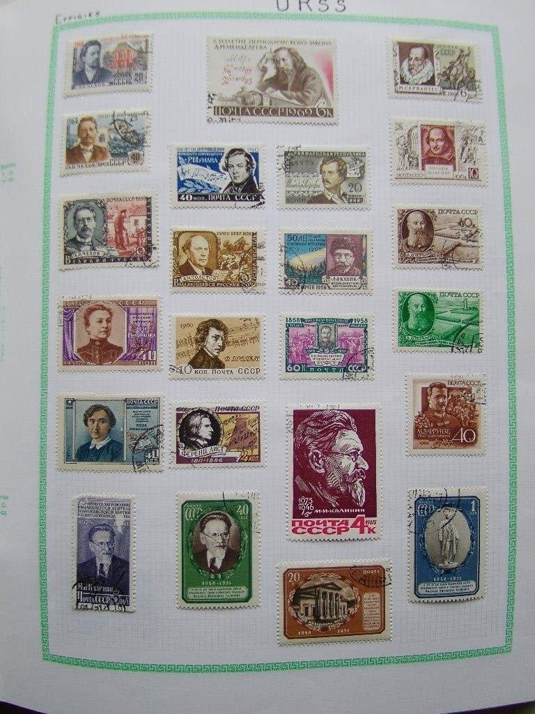 Dik album vol Rusland veel klassiekers topboek, Postzegels en Munten, Ophalen of Verzenden, Buitenland