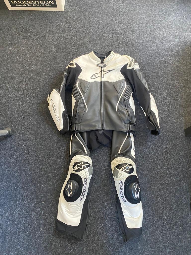 Alpinestars Atem 2pc combipak - Zwart/Wit - Maat 50, Ophalen of Verzenden, Tweedehands, Heren, Combipak