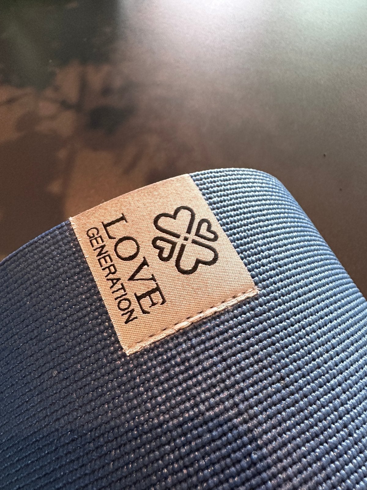 Love Generation Yogamat - Blauw/Lichtblauw, Ophalen, Gebruikt, Yogamat