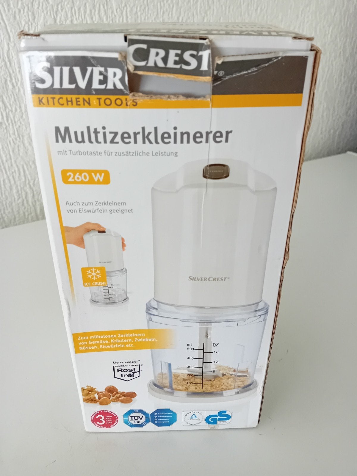 multiverkleiner, Ophalen, Nieuw