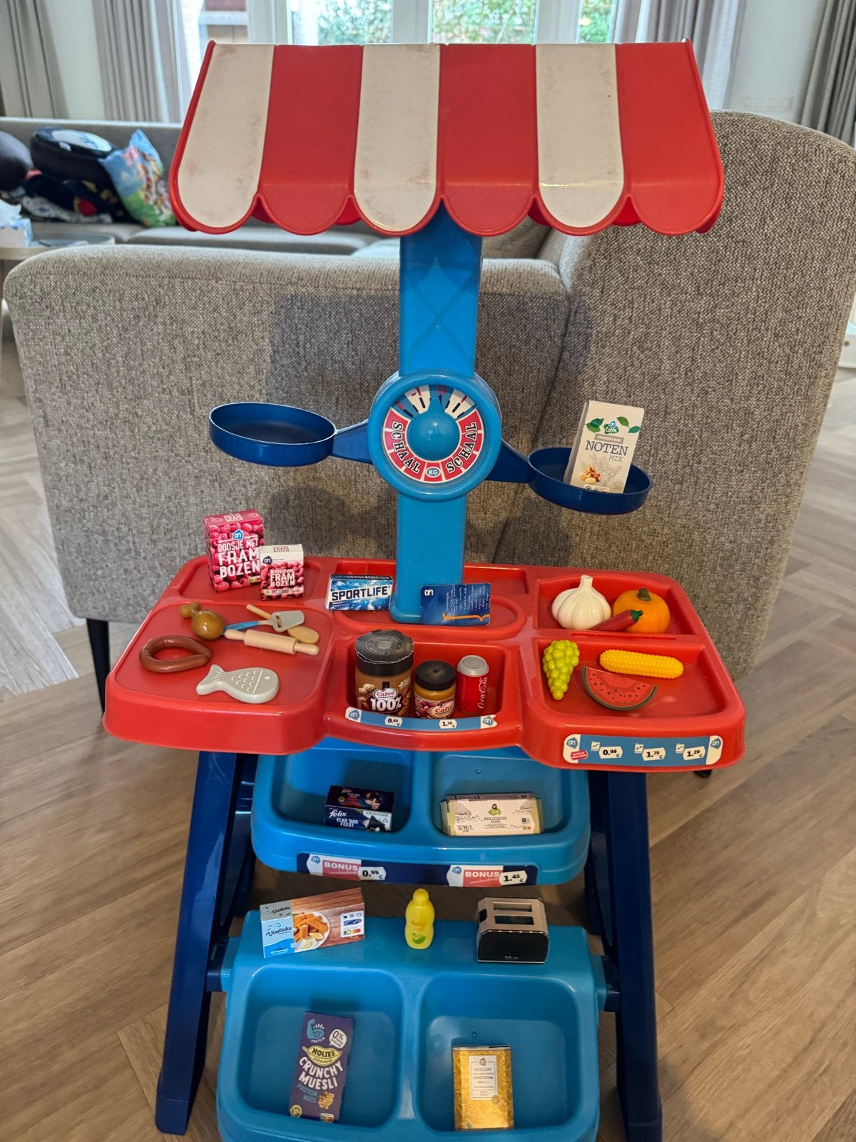 Leuke speelgoed supermarkt met accessoires, Ophalen, Gebruikt, Jongen of Meisje