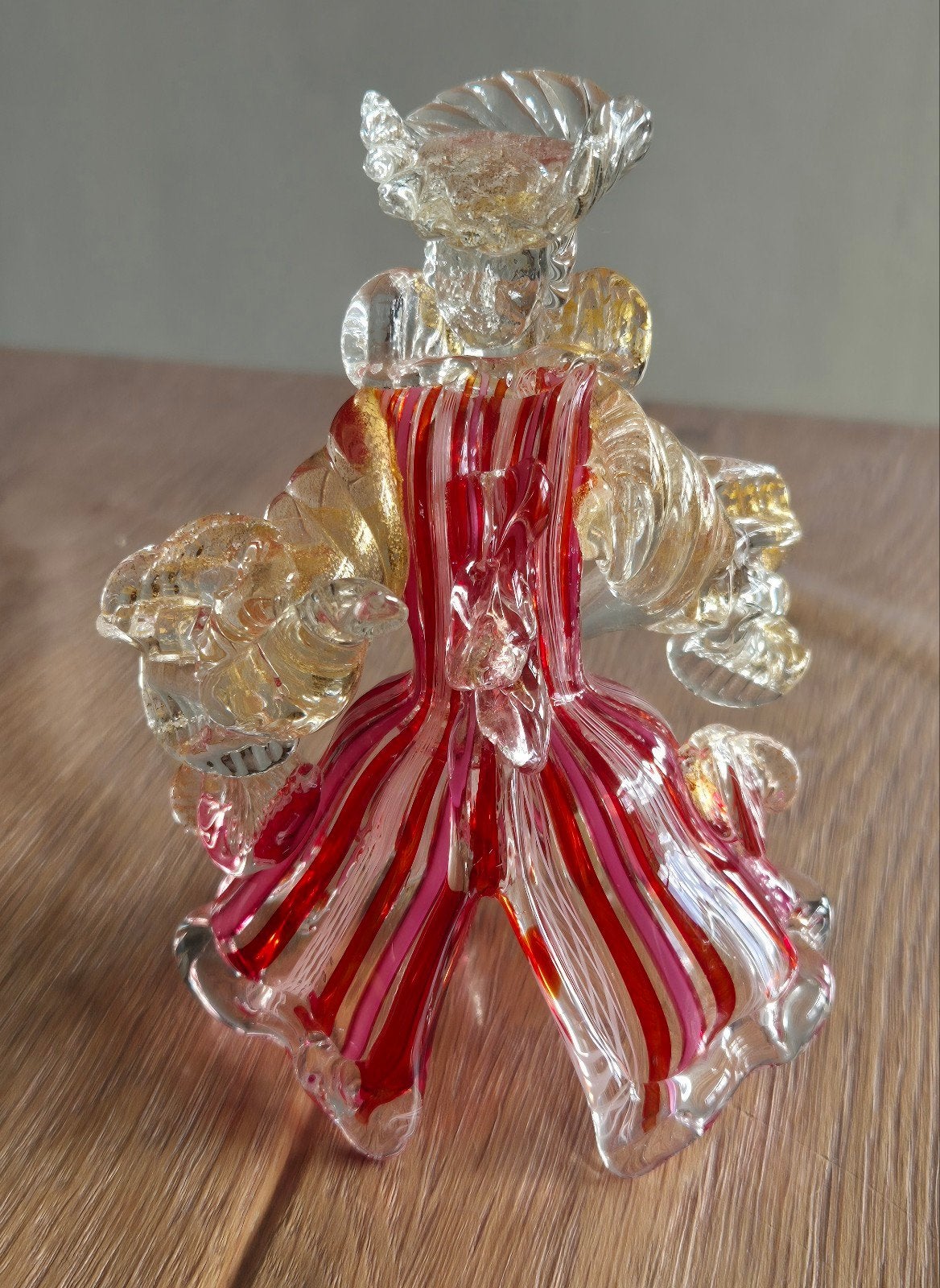 Murano Glas Harlekijn Beeldje - Venetiaans Carnaval, Antiek en Kunst, Ophalen of Verzenden