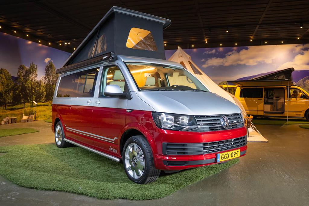 Volkswagen Transporter 2.0 TDI 140 PK AMIGO buscamper, Hefdak, Volkswagen, Bedrijf, Koelkast