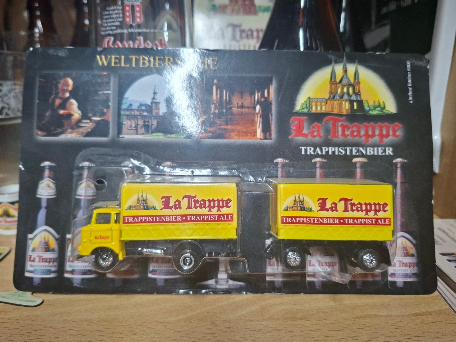 Originele La Trappe Trappistenbier Truck, Verzamelen, Biermerken, Ophalen of Verzenden, Nieuw, Reclamebord, Plaat of Schild, La Trappe