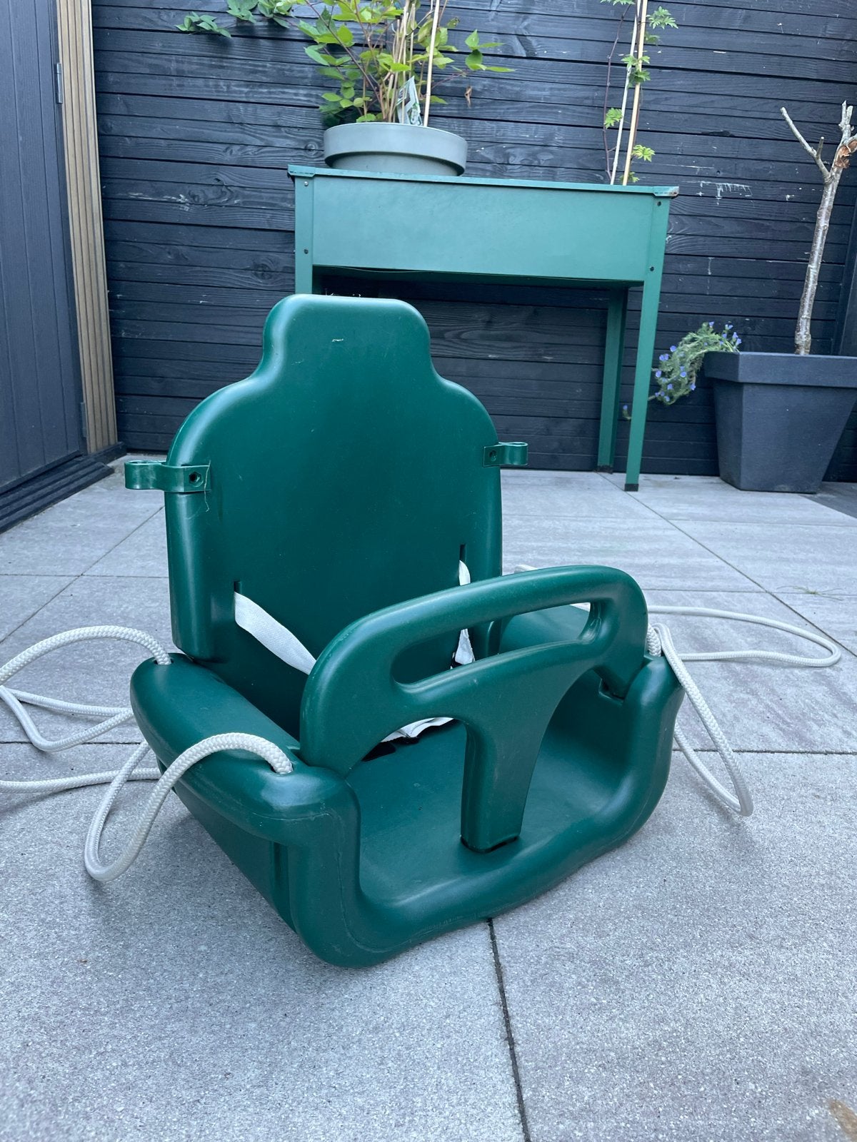Baby schommelzitje - Groen - B play groeimodel, Ophalen, Zo goed als nieuw, Schommel